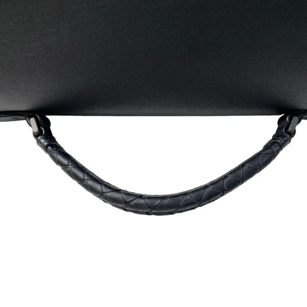 Bottega Veneta Business Briefcase Leather Black